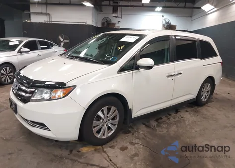 2016 Honda Odyssey Ex-L from USA, damaged, VIN 5FNRL5H68GB080678